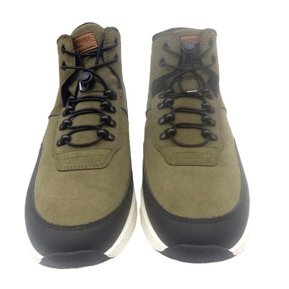 Kenneth Cole Men's Sneaker Boots Shoes High Top Olive Green Size 8 9 10 - Picture 5 of 9